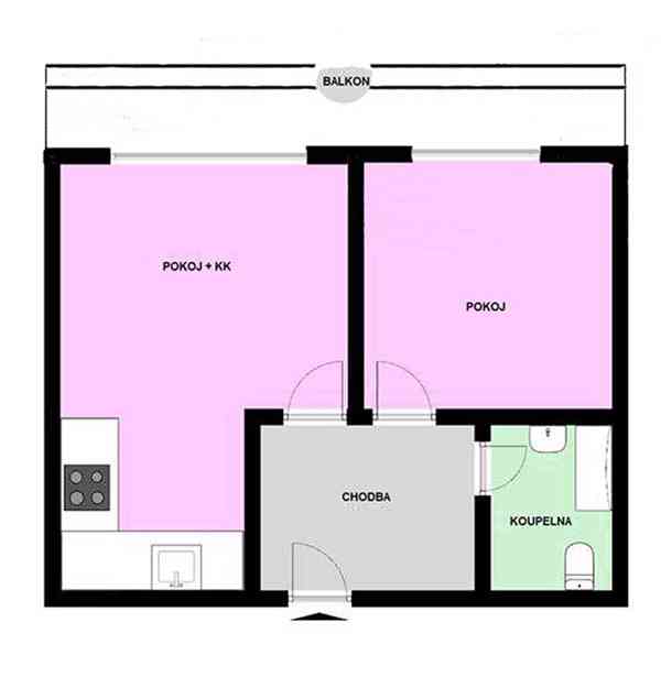 Pronajmu moderní  2+kk  Brno, Medlánky.  CP: 55 m2,  5.p. - foto 21