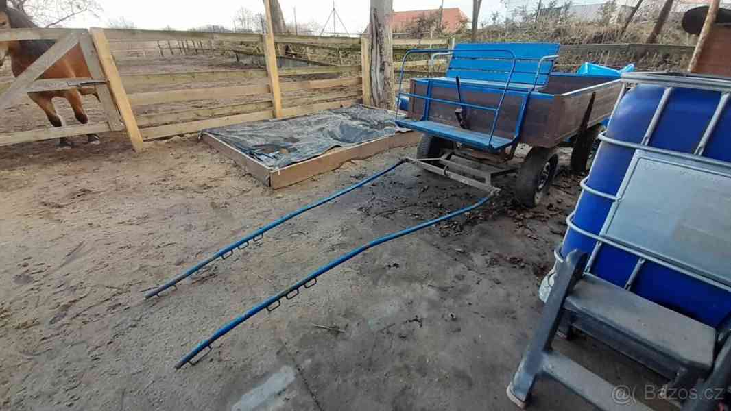 Prodám vozík za poníka - menšího koně - SLEVA - foto 2