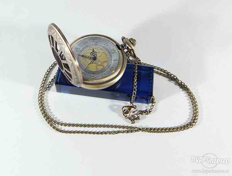 Kapesni hodinky cibule s mrizkou - krasne - foto 2