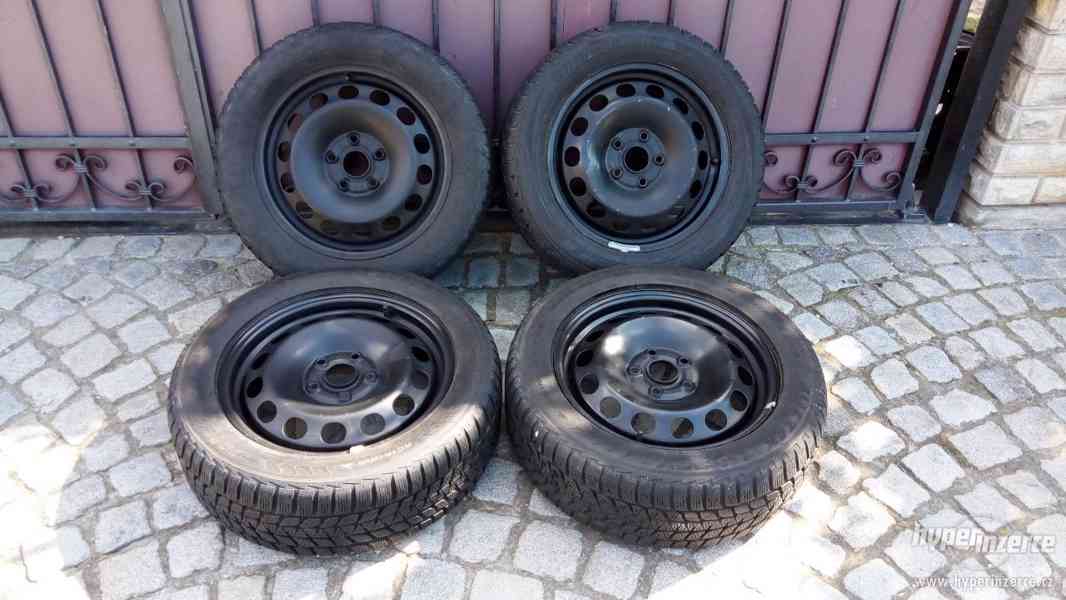 16"-ZIMNÍ OBUTÁ KOLA 5x112 ORIGINÁL VW+ŠKODA+SEAT+AUDI - foto 1