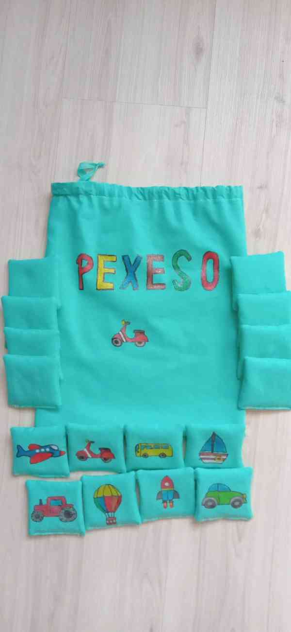 Textilní pexeso, ručně malované  - foto 2