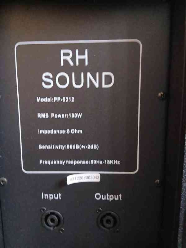 Ozvučovací 400W aparatura RH SOUND - PP 12 SET  - foto 6