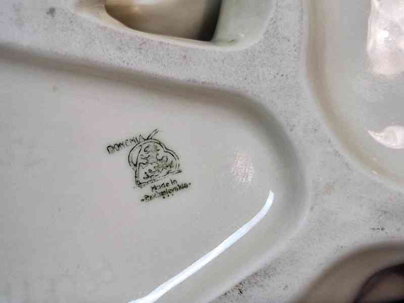 Porcelánová soška Sedící Pes Bohemia Allach Th. Karner - foto 7