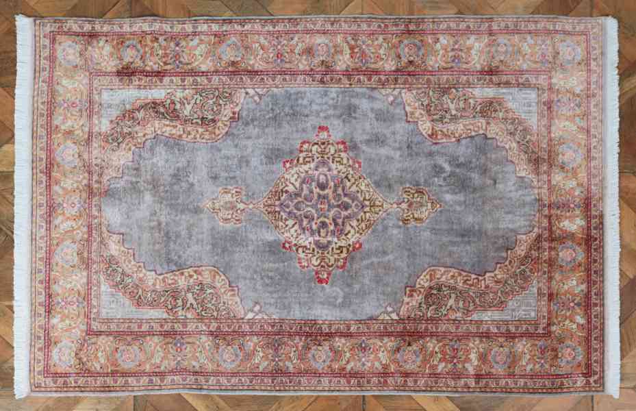 Hedvábný turecký koberec Kayseri 180 X 119 cm - foto 1
