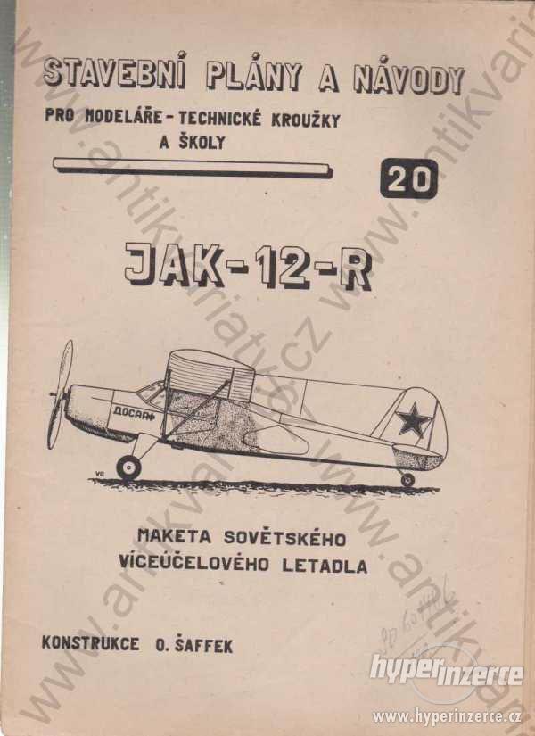Jak - 12 - R maketa sovětského víceúčel. letadla - foto 1