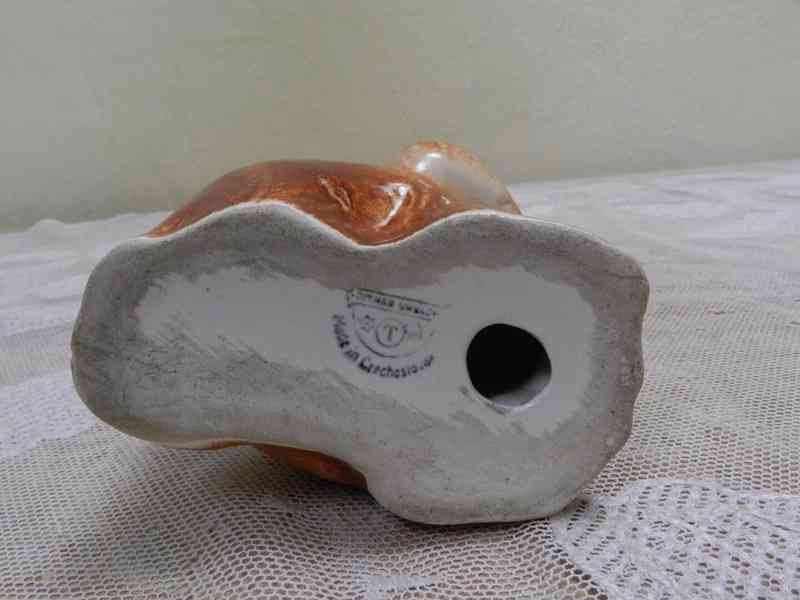 Hezká keramická soška Opice Ditmar Urbach Teplice - foto 7