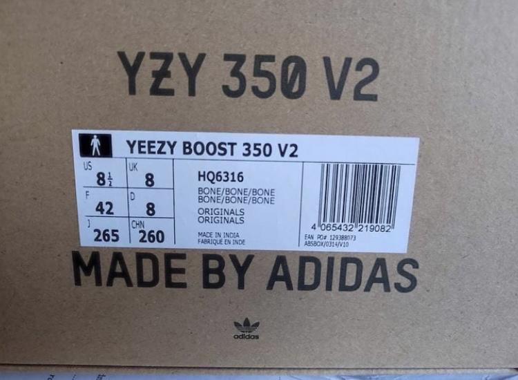 Adidas Yeezy Boost 350 V2 Bone EU 42 - foto 3