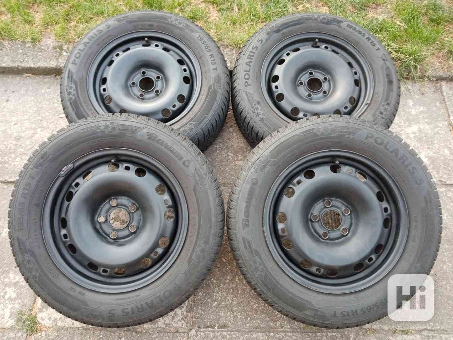 Zimní kola 15ky 5x100 pneu 99% Škoda Vw Seat Audi - foto 1