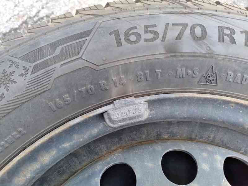 SADA ZIMNÍ PLECH.KOLA 165/70/R14 ŠKODA CITY GO - foto 3