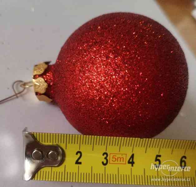 Vánoční dekorace červená a zlatá 155 ks - foto 22