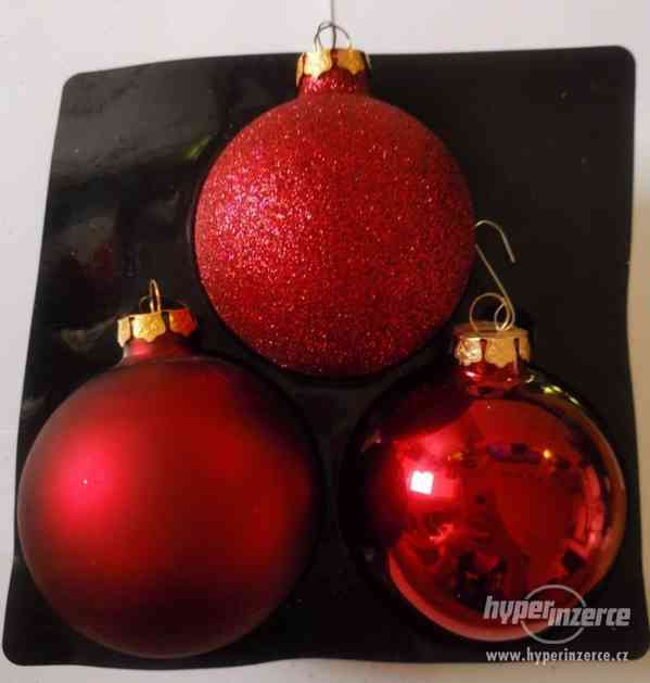 Vánoční dekorace červená a zlatá 155 ks - foto 26