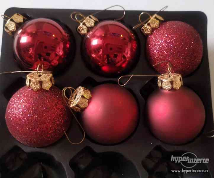 Vánoční dekorace červená a zlatá 155 ks - foto 28