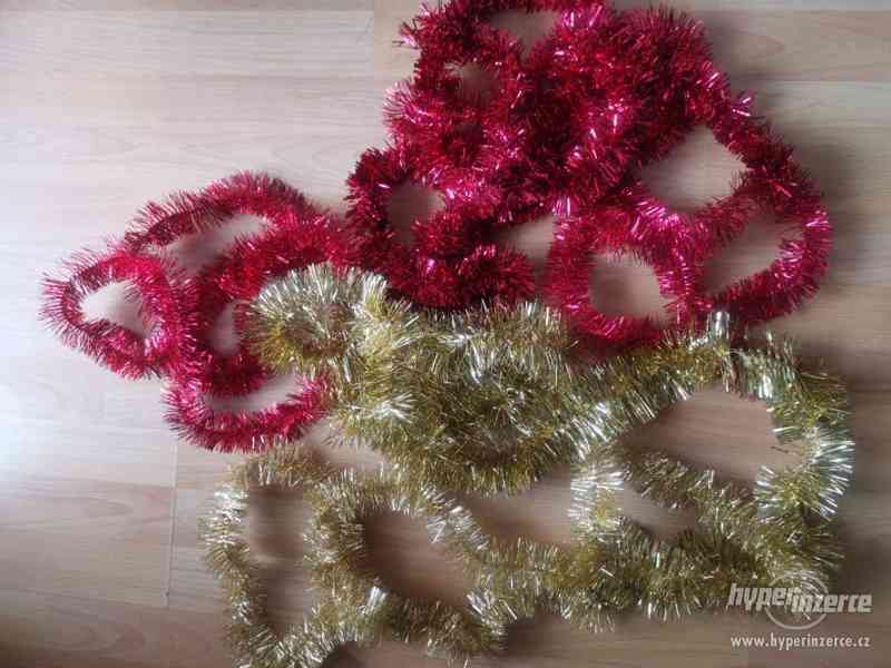 Vánoční dekorace červená a zlatá 155 ks - foto 50