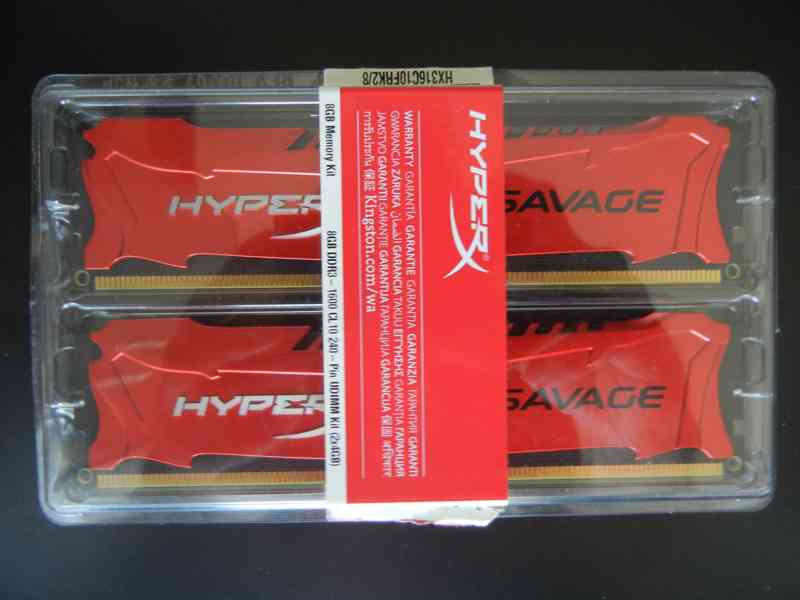 Kingston 8GB DDR3 1600MHz CL10 Hyper X SAVAGE Kit - foto 3