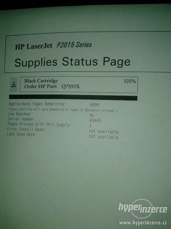 HP Laserjet P2015N / najeto 4tisice / novy toner - foto 2
