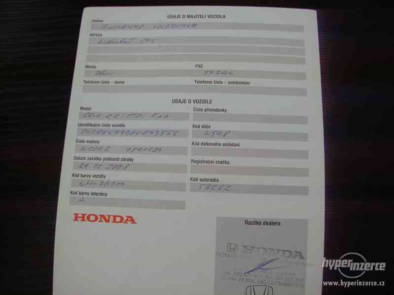 Honda CR-V 2.2 I-DTEC 4x4 r.v.2009 2.Maj.serv.kníž.ČR - foto 19