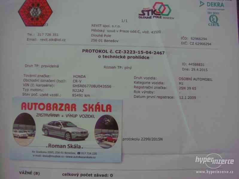 Honda CR-V 2.2 I-DTEC 4x4 r.v.2009 2.Maj.serv.kníž.ČR - foto 22