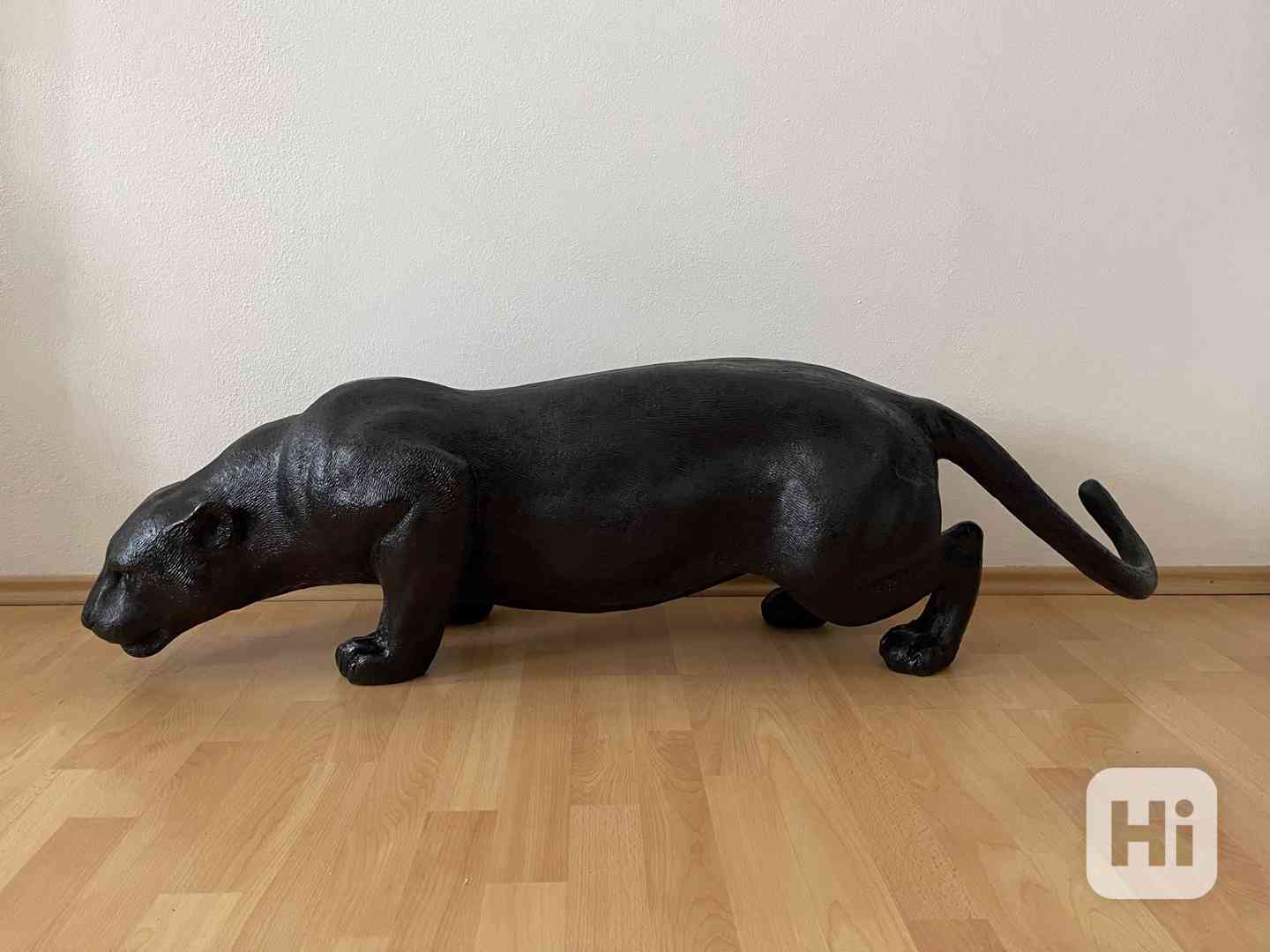 Panter levhart puma - socha černé provedení 150 cm - bazar ...