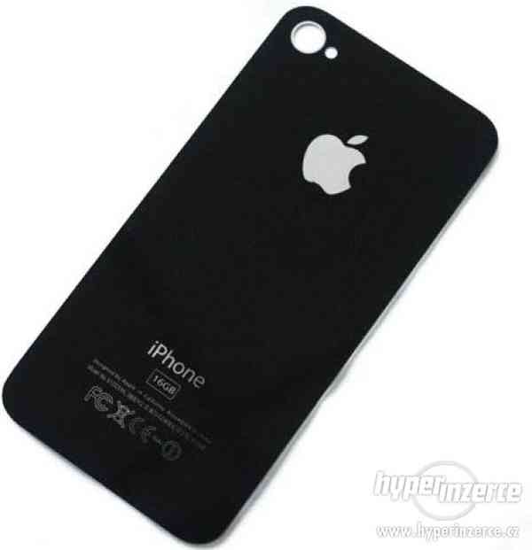 iPhone 4 /4S  zadní skleněný kryt černej i bílej - foto 1