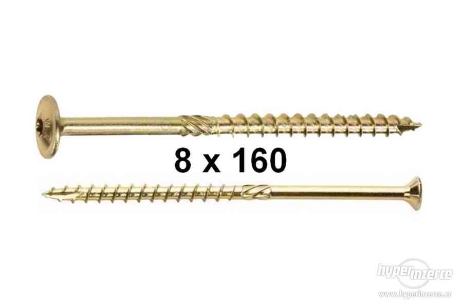 50 ks Konstrukční tesařské vruty 8x160 TORX
