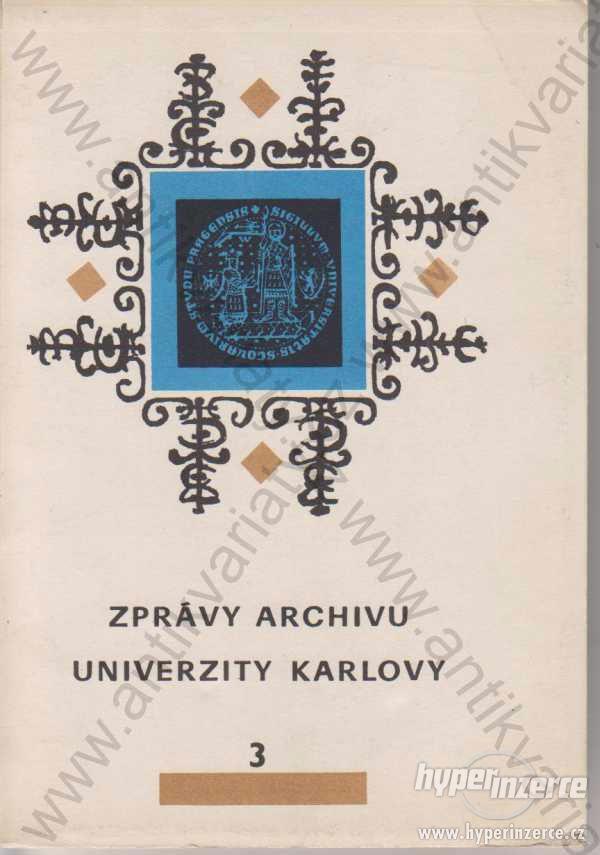 Zprávy archivu Univerzity Karlovy 3 1980 - foto 1