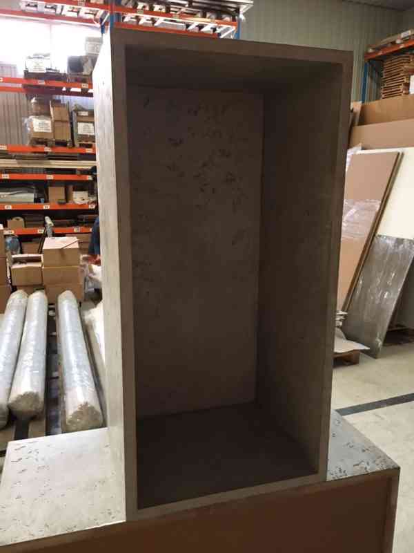 MDF box potažený betonovou stěrkou - foto 1