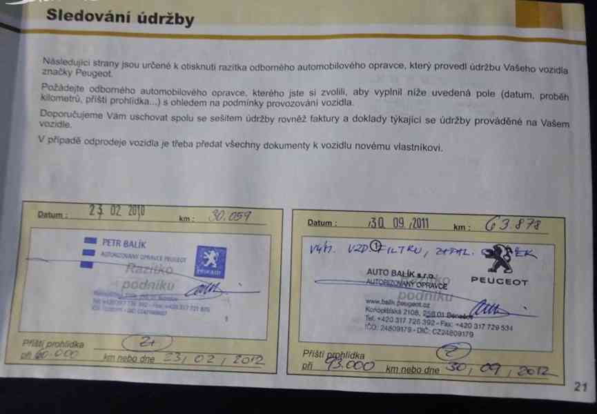 Peugeot 308 1.6i Combi r.v.2008 Koupeno v ČR stk:6/2026 - foto 22