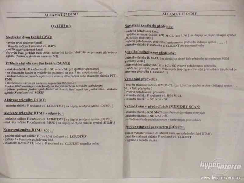 CB ručka Allamat 27 DTMF - foto 12
