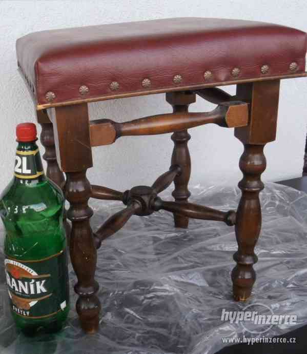 stolička s koženkou - foto 4