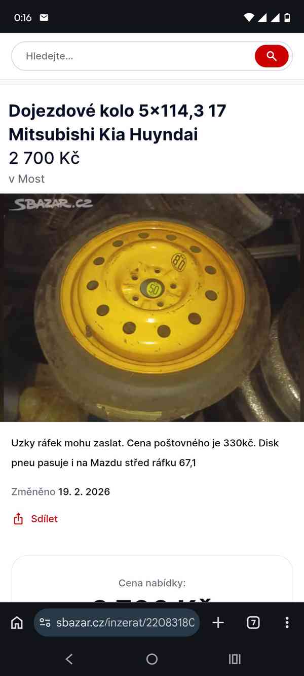 Dojezdová úzká rezervní kola - foto 10