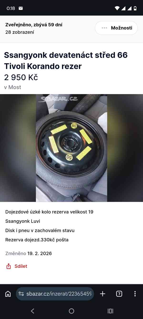 Dojezdová úzká rezervní kola - foto 8