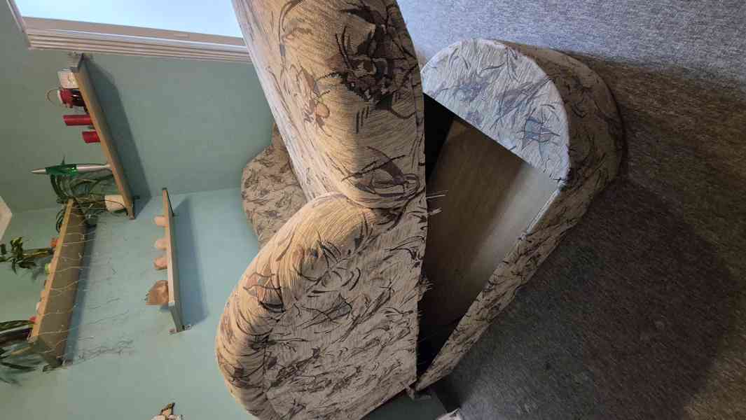 sedací souprava rozkládací, úložný prostor - foto 3