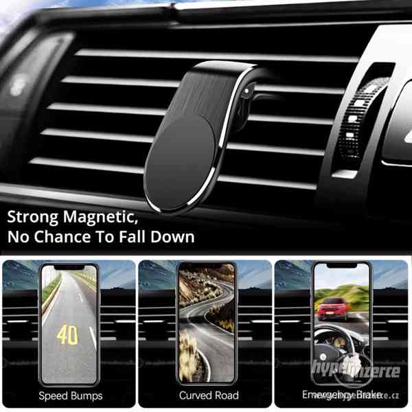 Magnetický držák na mobil do auta, nové, auto, telefon - foto 1