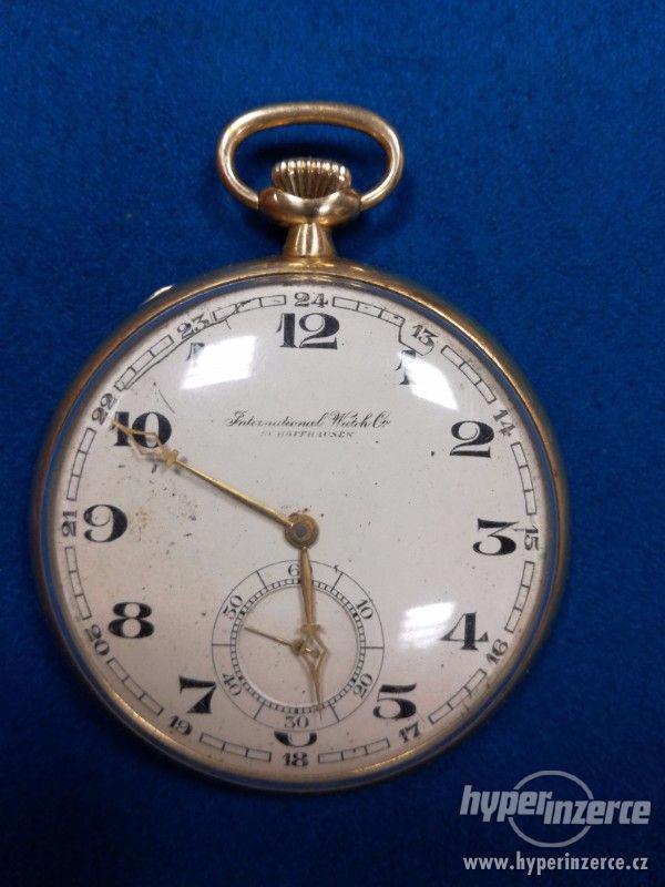 Kapesni hodinky Schaffhausen zlacene - foto 1