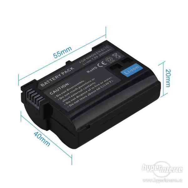 2550mAh baterie / akumulátor EN-EL15 Nikon D750 - foto 2
