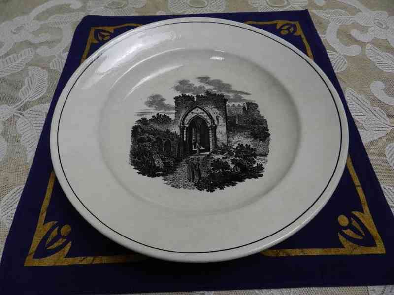 Talíř Hrad A. Nowotny Altrohlau Stará role 32cm Top Stav - foto 2