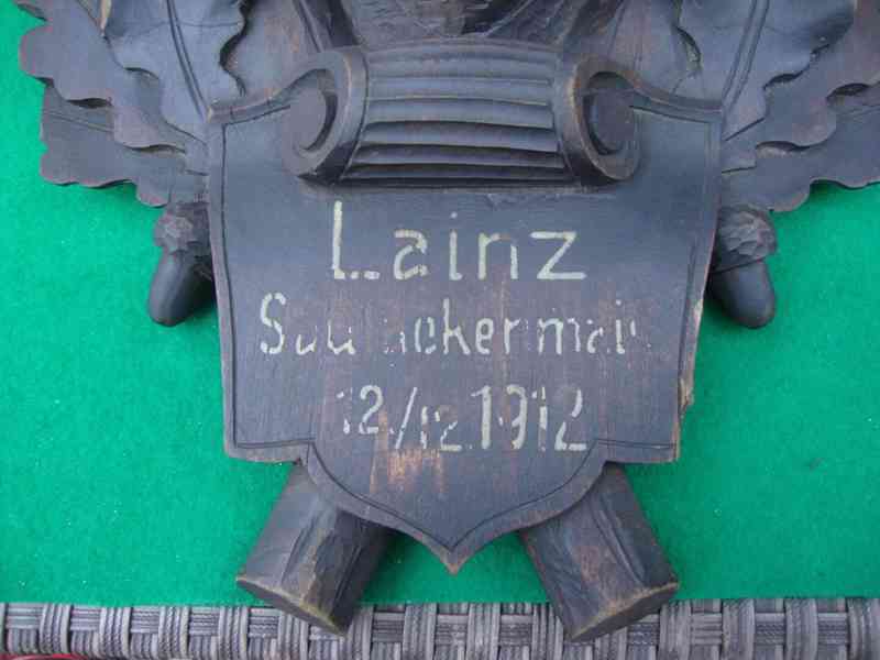 Starožitná Mufloní trofej Muflon 1912 medailové rozměry top - foto 3