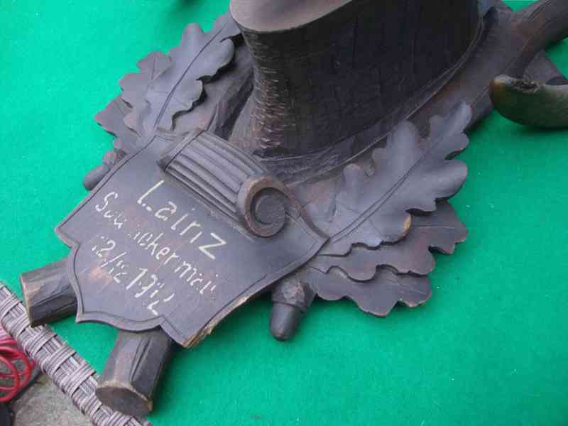 Starožitná Mufloní trofej Muflon 1912 medailové rozměry top - foto 6