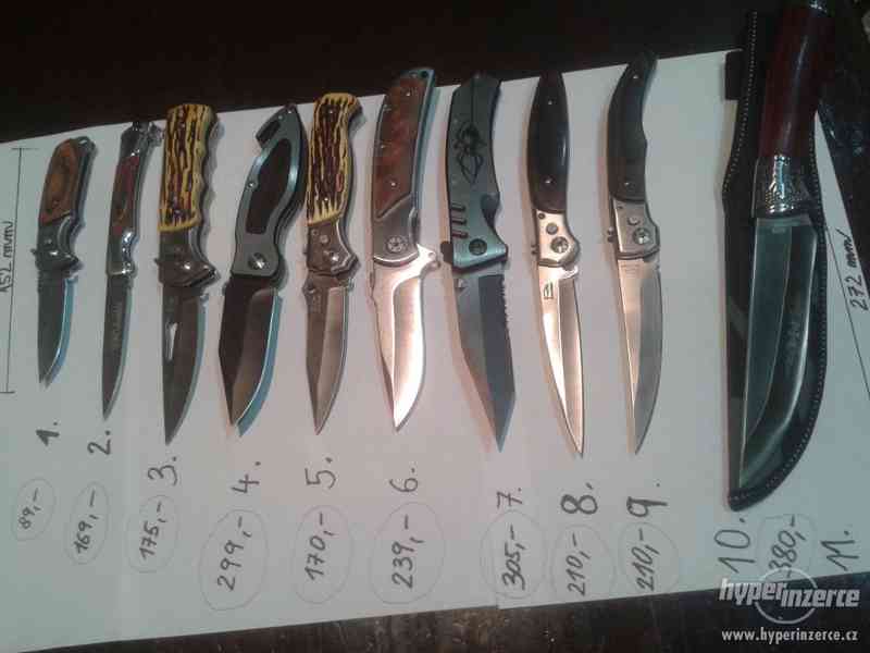 Sbírka nožů, různé druhy. Lovecké i Outdor - foto 3