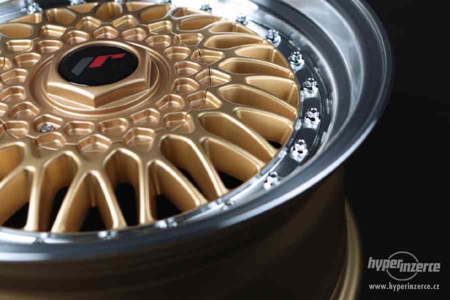 Nové 16" 4x100/108 Japan Racing JR9 gold - foto 5