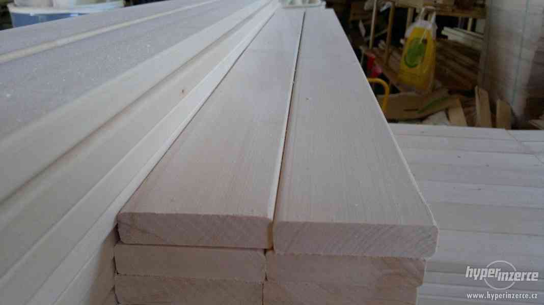 lavicový profil- hoblované prkno pro stavbu saunu-lipa - foto 2