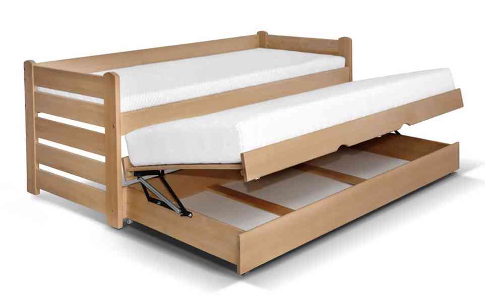 Rozkládací postel s úložným prostorem Doublemax, 90 x 200 cm - foto 2