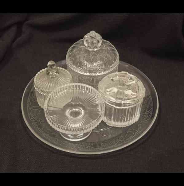 Komplet z broušeného skla  - foto 2