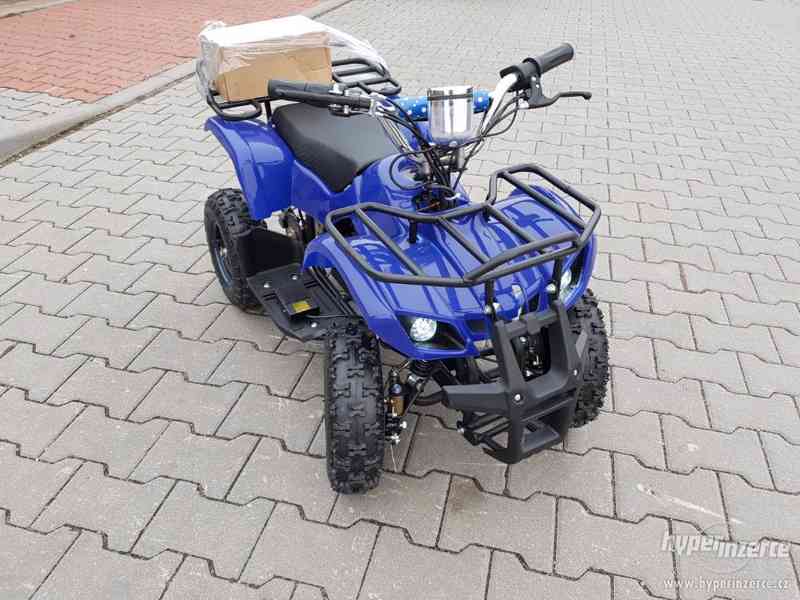 Prodam nova dětská elektro čtyřkolka ATV Torino 800w Maskáčo - foto 3