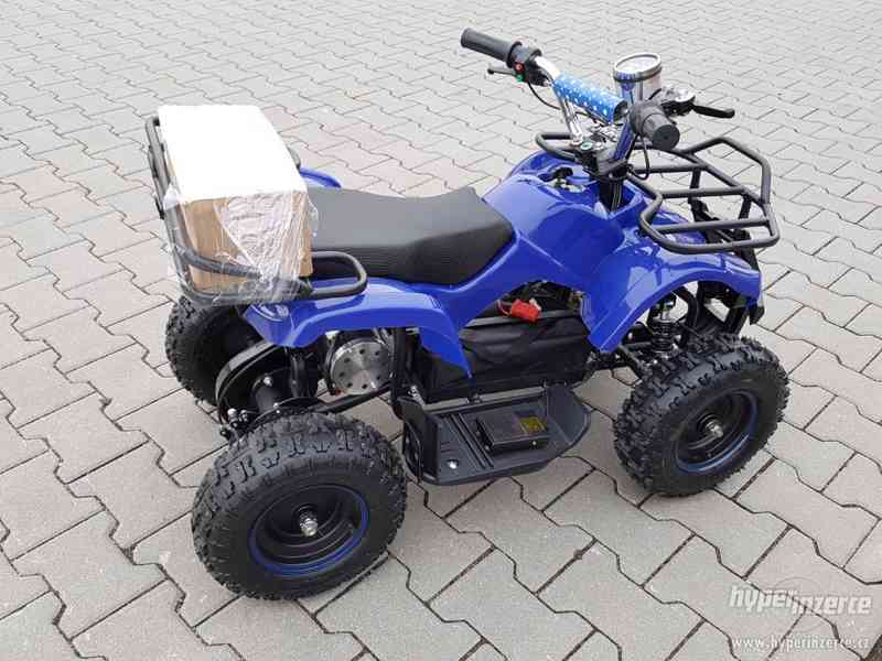 Prodam nova dětská elektro čtyřkolka ATV Torino 800w Maskáčo - foto 4
