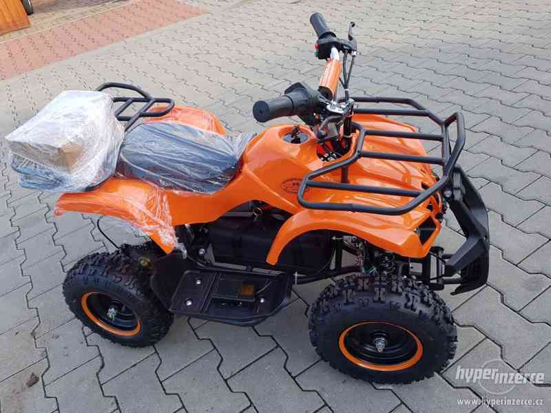 Prodam nova dětská elektro čtyřkolka ATV Torino 800w Maskáčo - foto 5