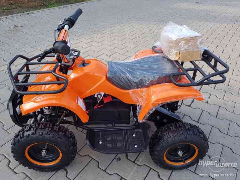 Prodam nova dětská elektro čtyřkolka ATV Torino 800w Maskáčo - foto 6