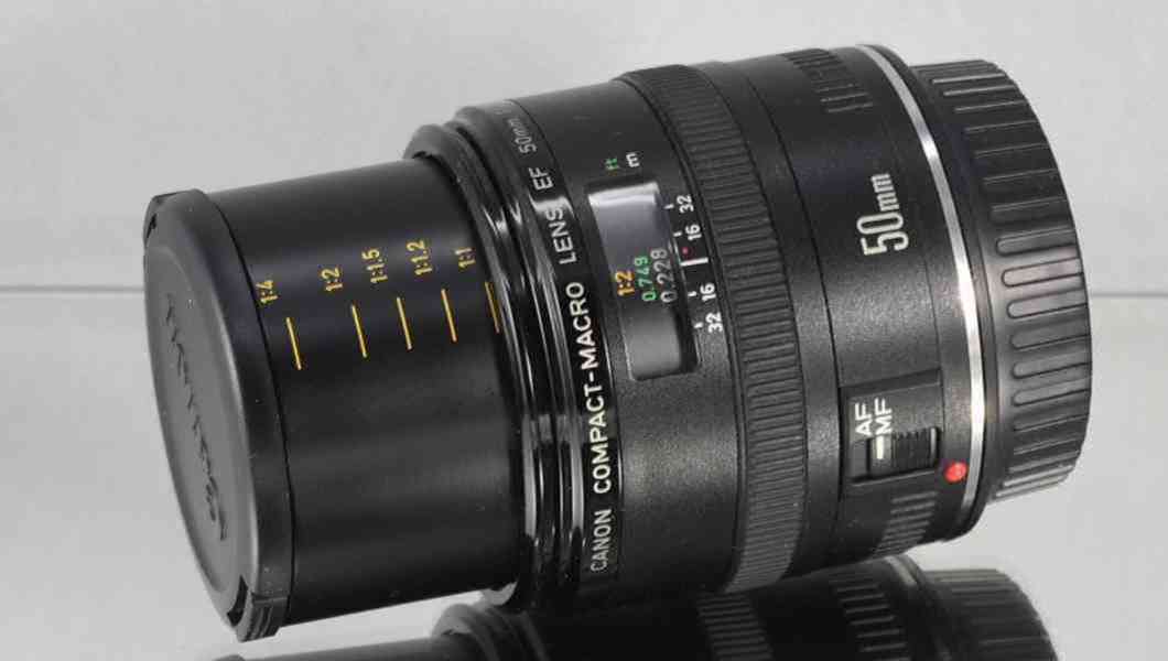 Canon EF 50mm 1:2.5 *full-frame MACRO *UV - foto 5