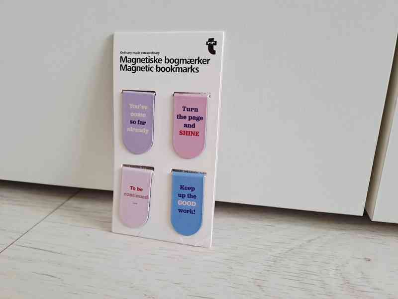 Magnetické mini záložky do knih - 4 ks - foto 2
