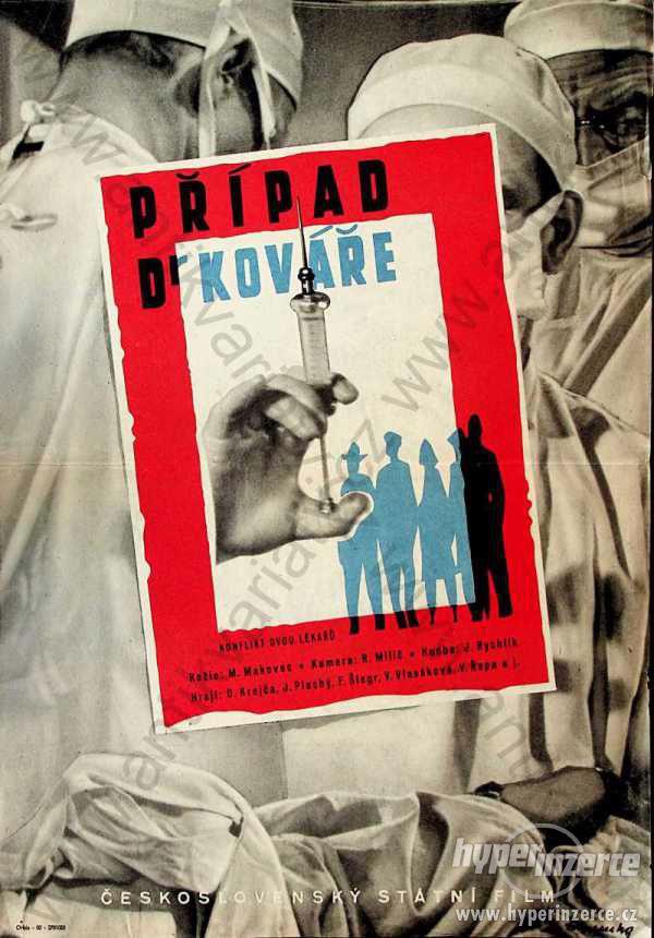 Případ Dr Kováře film plakát A3 Makovec Krejča - foto 1